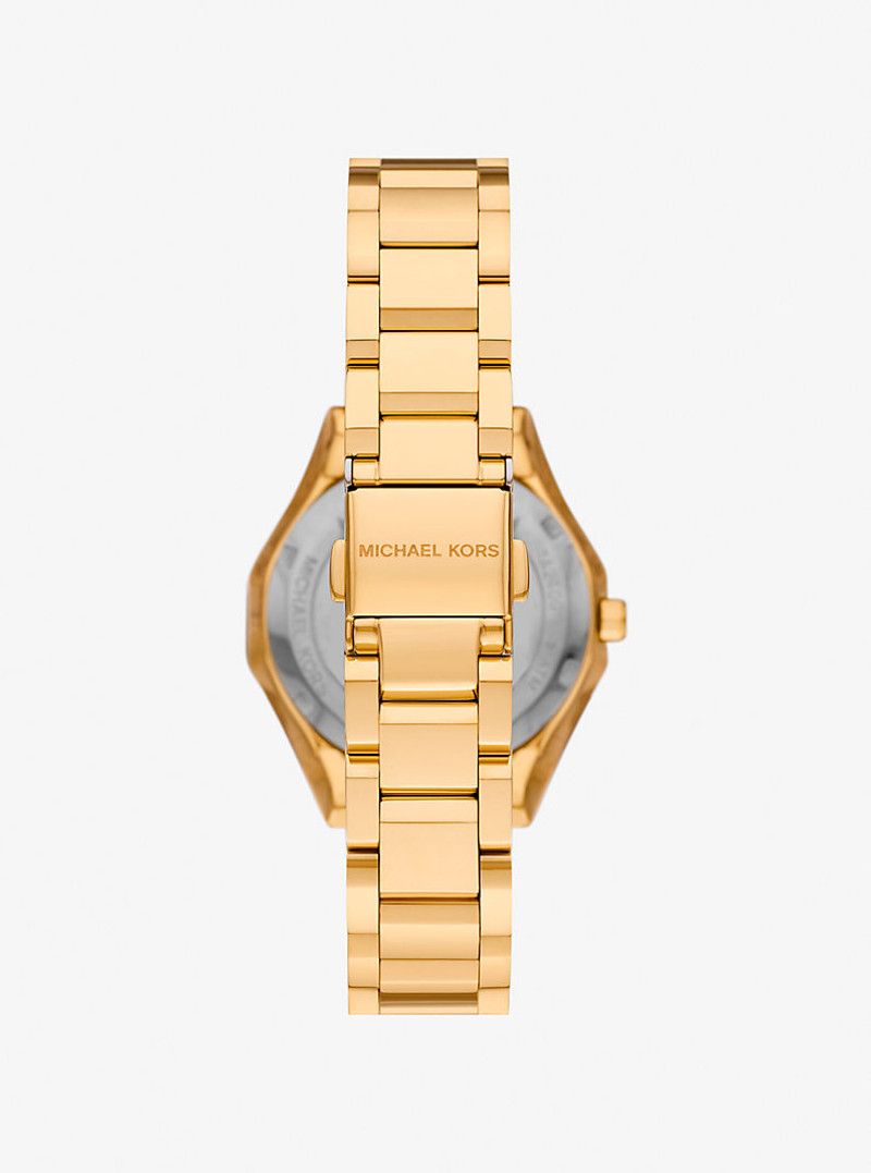 Mini Raquel Pavé Gold-Tone Watch 3