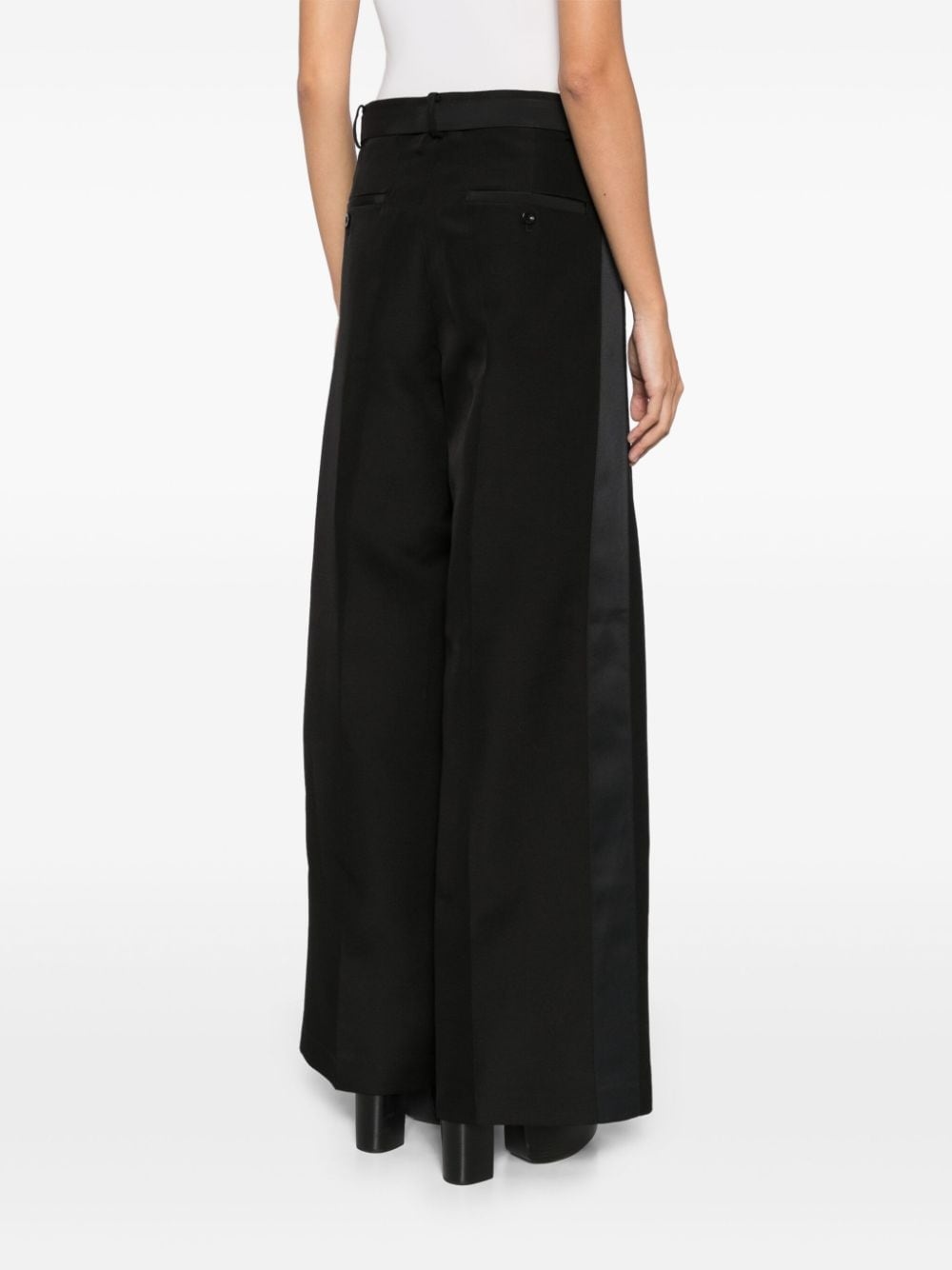 striped straight trousers - 4