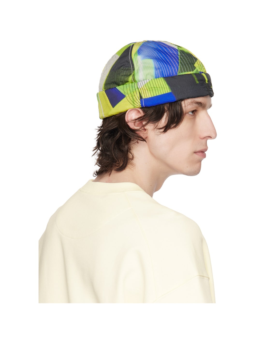 Yellow Padded Beanie - 3