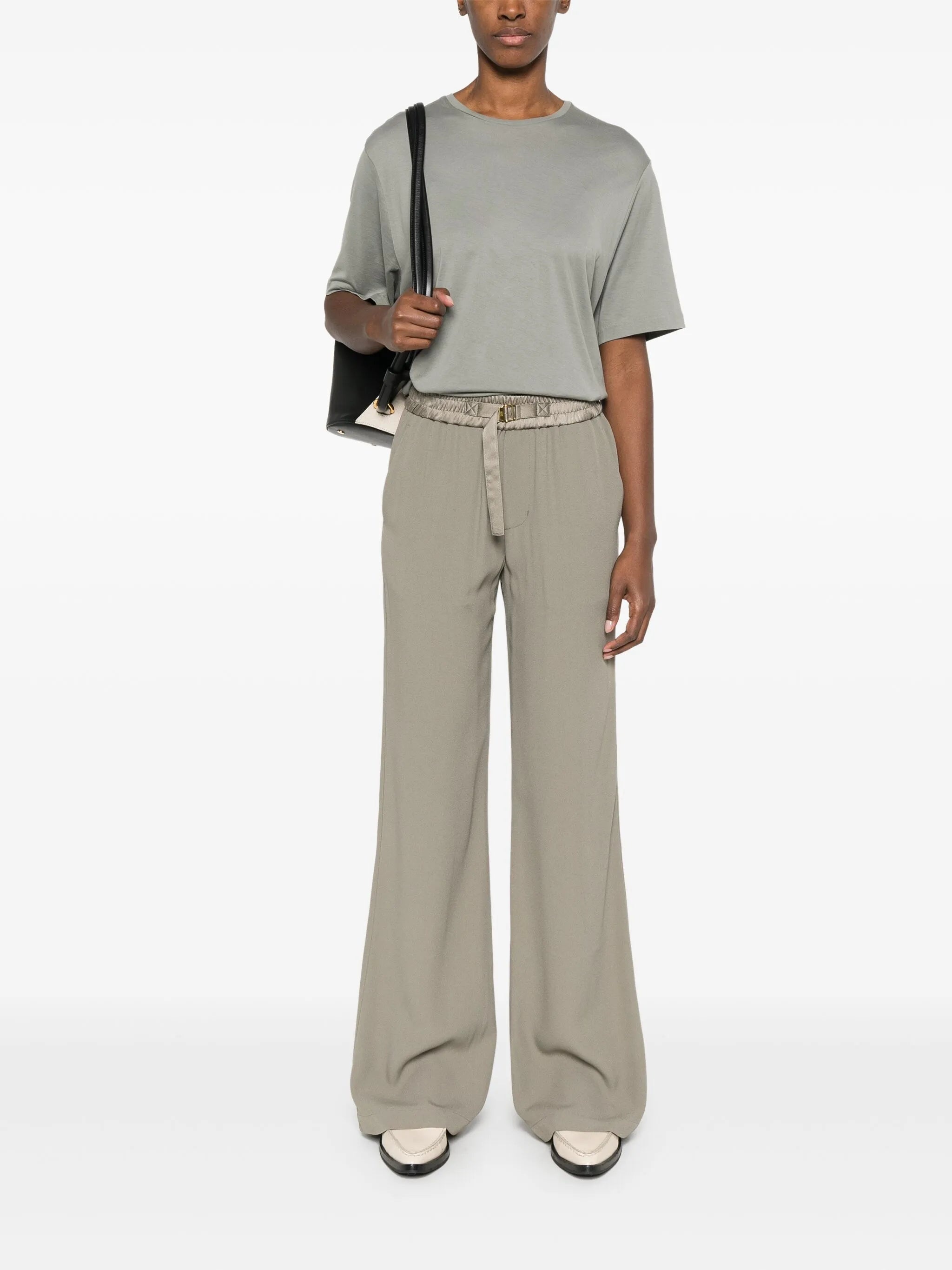 Drawstring Palazzo Pants - 5