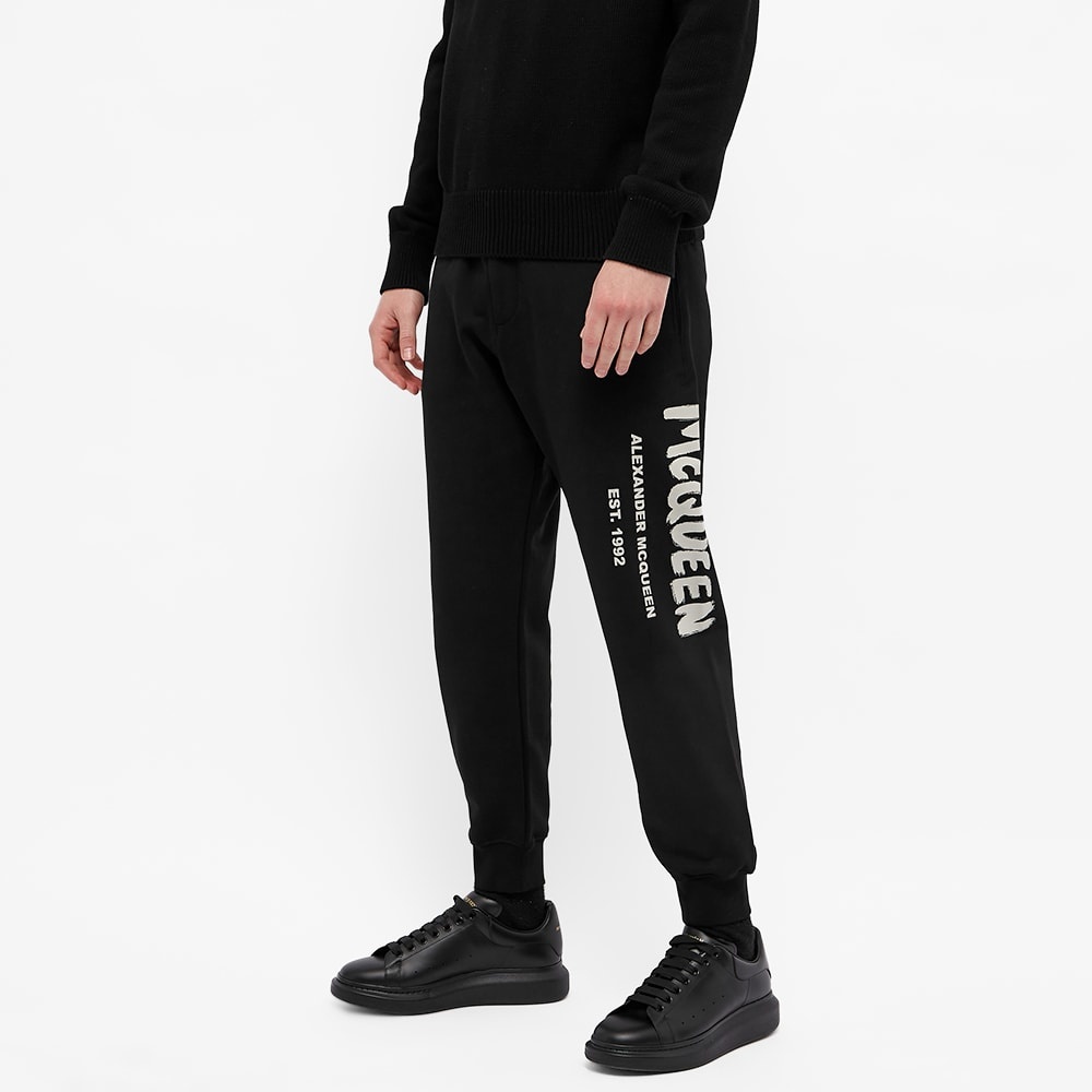 Alexander McQueen Graffiti Logo Sweat Pant - 4