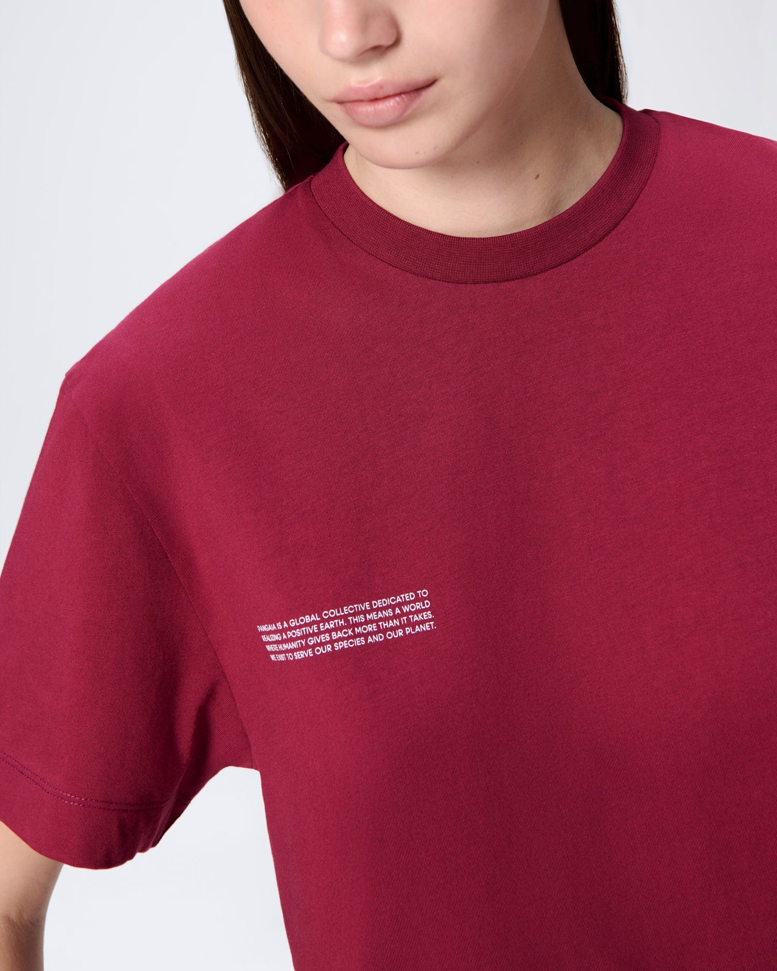 Womens 365 Midweight T-Shirt - Milkyway Maroon - 4