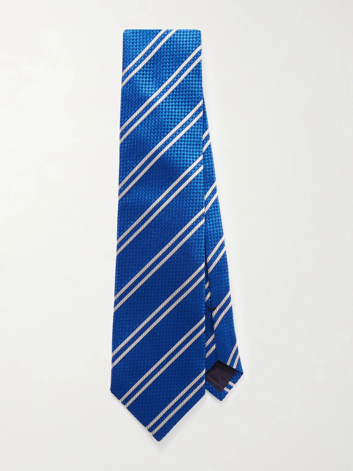 8cm Striped Silk-Jacquard Tie - 1
