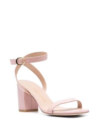 Stuart Weitzman 85mm block-heel ankle-strap sandals outlook