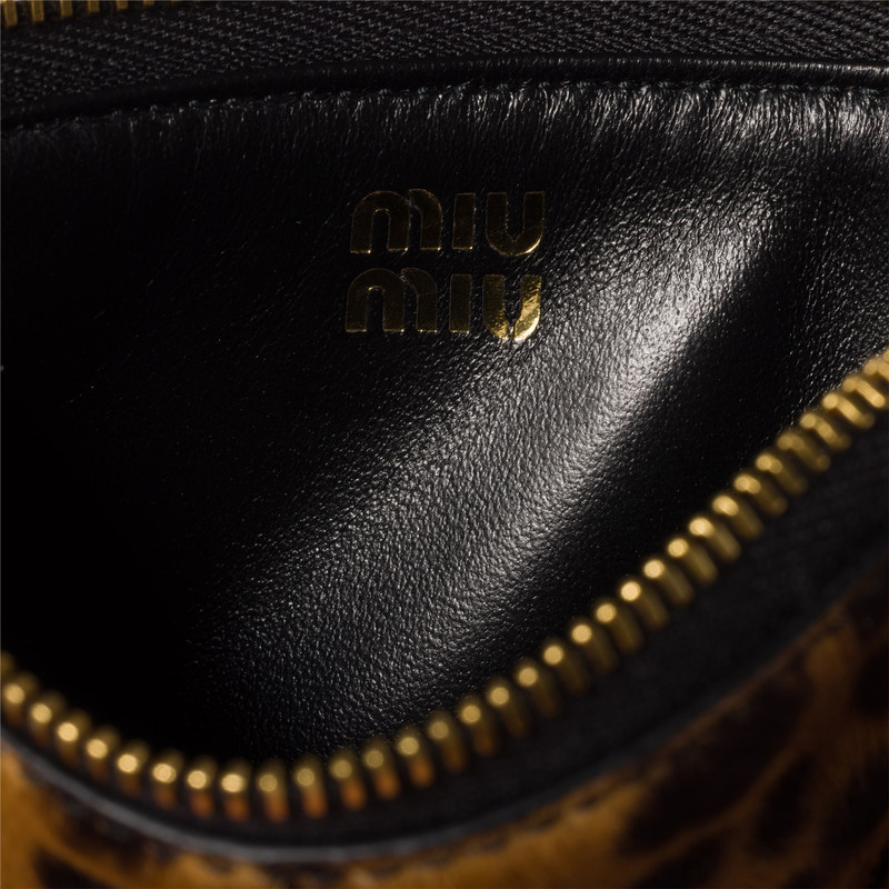 Miu Miu Calf hair leather envelope card holder outlook