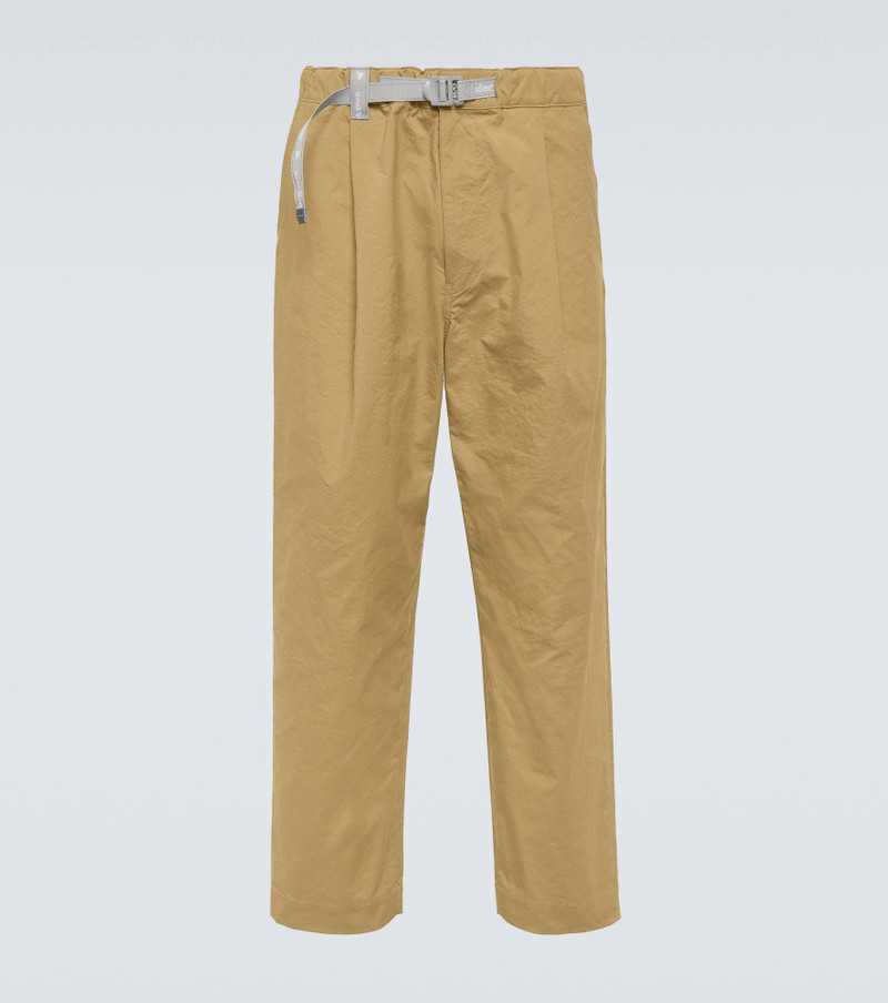 and wander Nylon Chino Tuck Tapered Pants - 1
