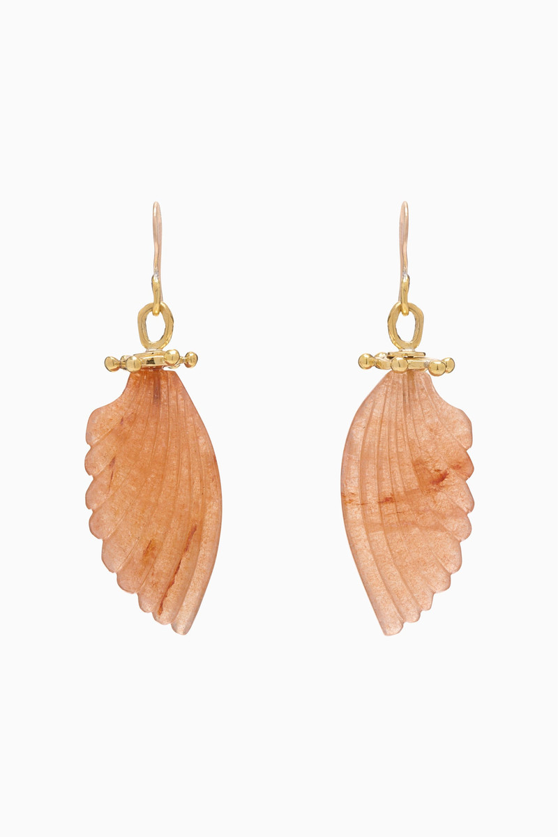 Small Wing Stone Drop Earring 1