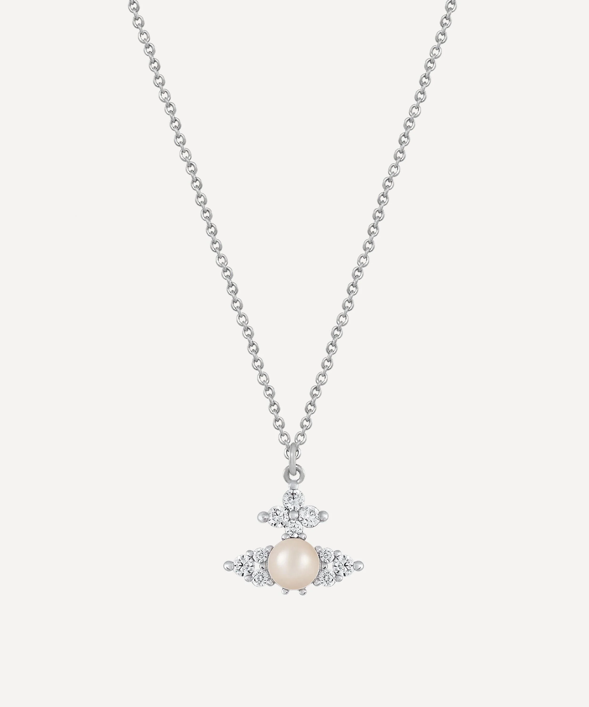 Silver-Tone Feodora Pendant Necklace - 1