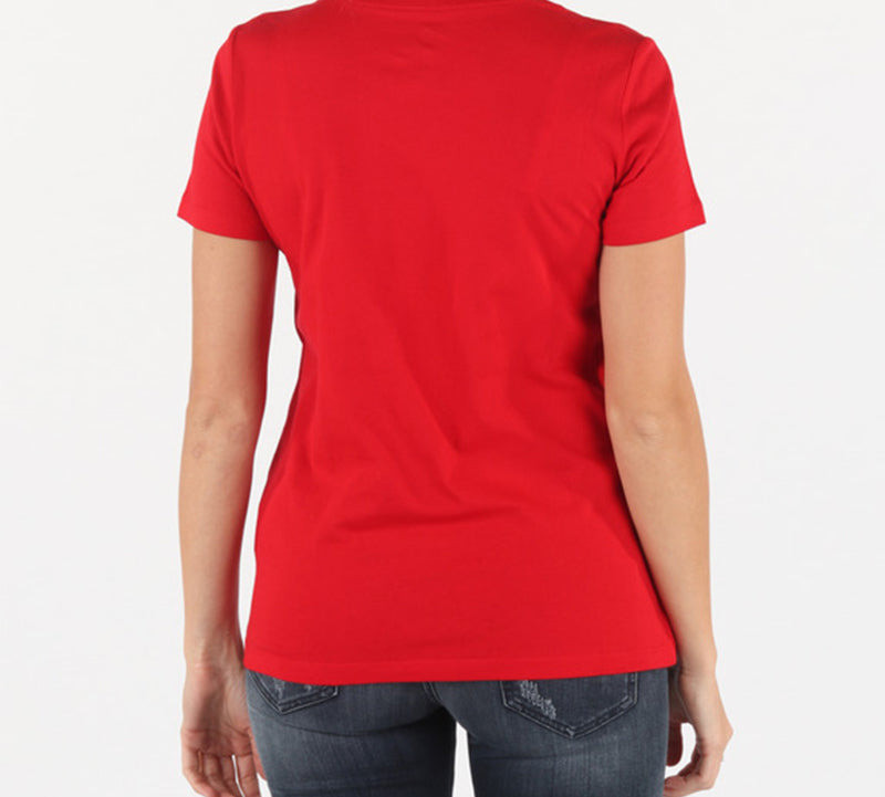 Converse (WMNS) Converse All Star Round Neck Short Sleeve Red 10017759-A01 outlook