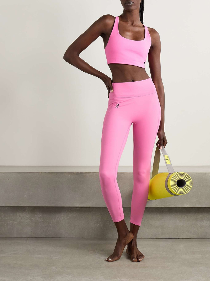 On Studio 7/8 stretch recycled leggings Pink outlook