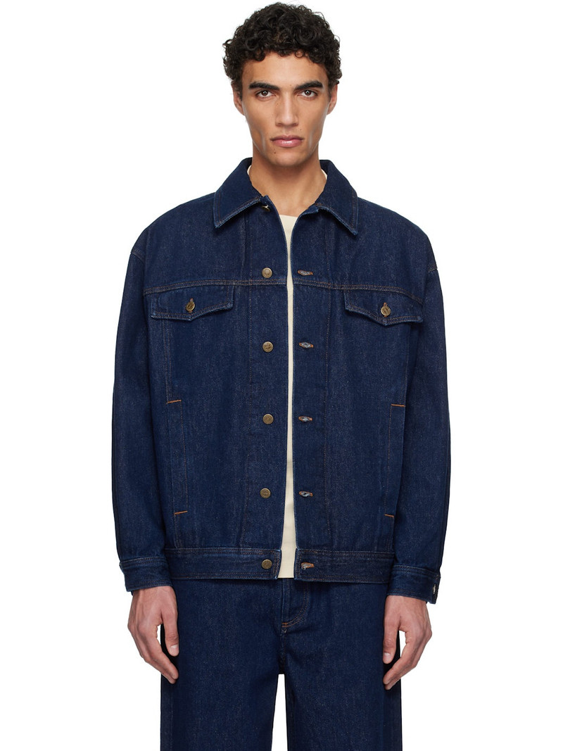 A. P.C. Navy Elvis Denim Jacket 1