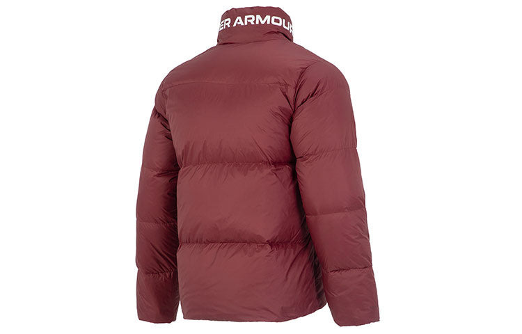 Under Armour Logo Puffer Jacket 'Burgundy' 1375449-690 - 2