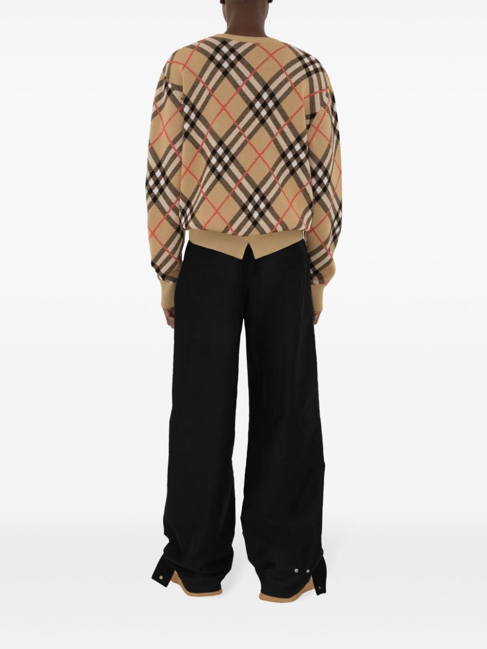 Nova Check long-sleeve jumper - 4