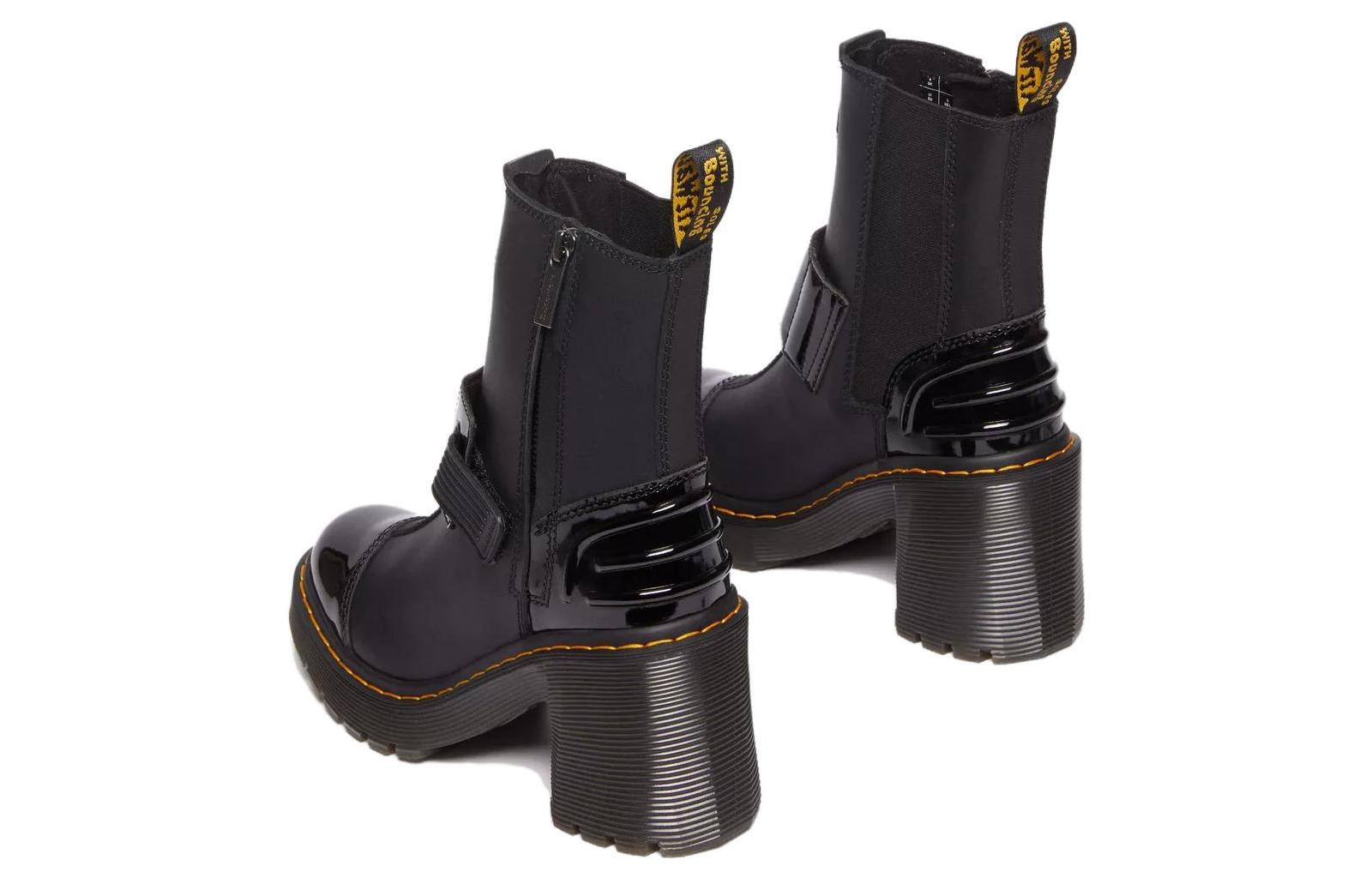 (WMNS) Dr.Martens Gaya Alternative Leather Heeled Chelsea Boots 'Black' 31012001 - 4