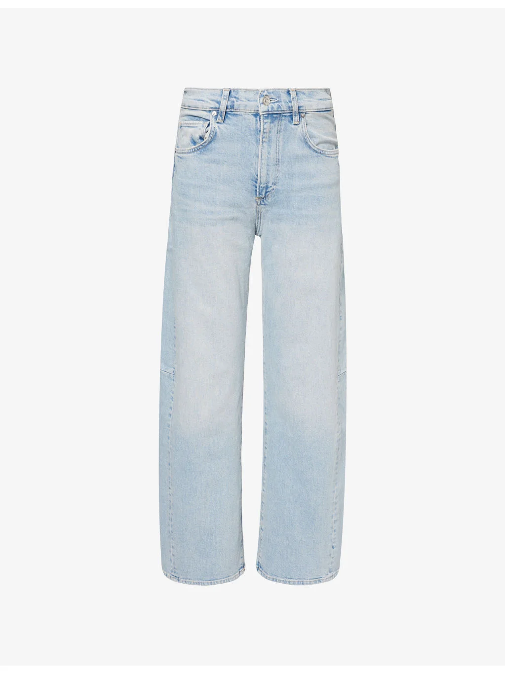 Arellia Skimmer Barrel-Leg Denim Jeans - 1