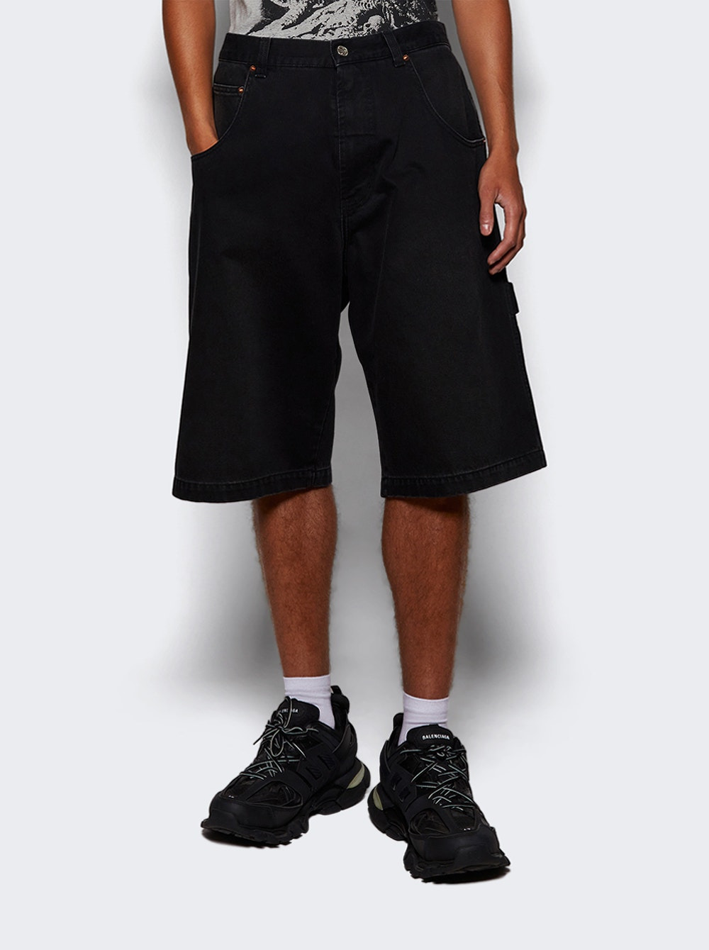 Hip-hop Shorts Vintage Black - 2