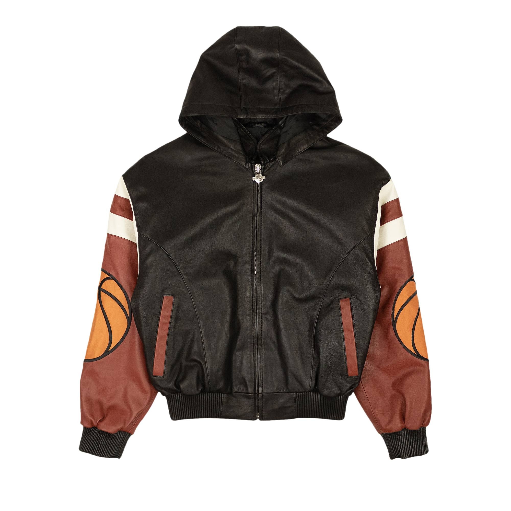 Just Don New York Basketball Leather Jacket 'Black' - 1