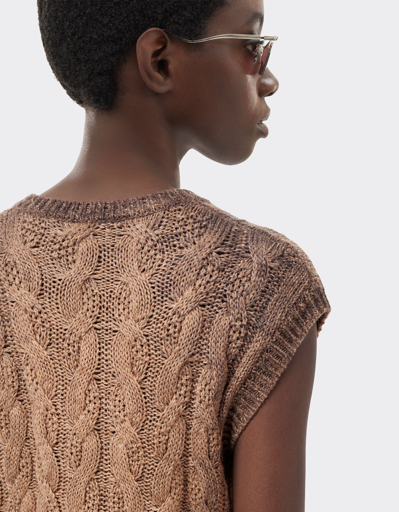 Linen and cashmere vest 5