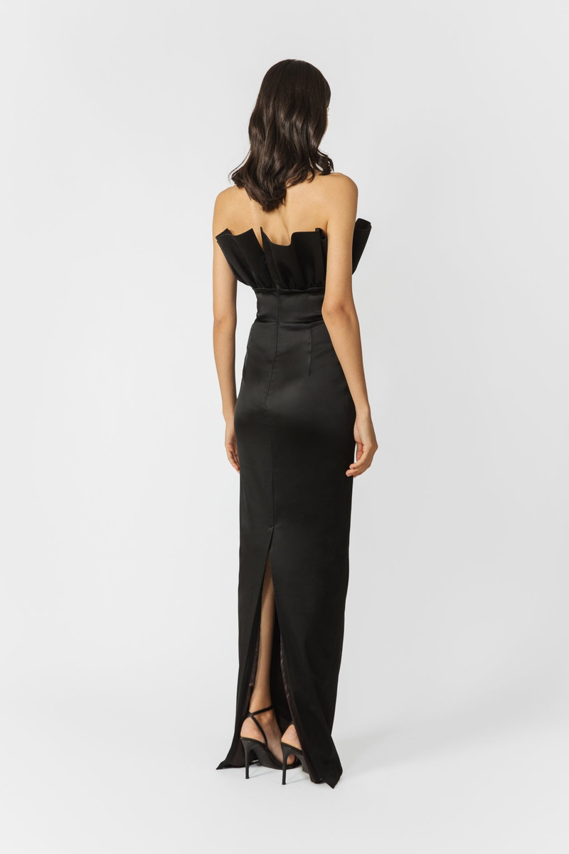 SAU LEE NOAH STRAPLESS SATIN GOWN outlook