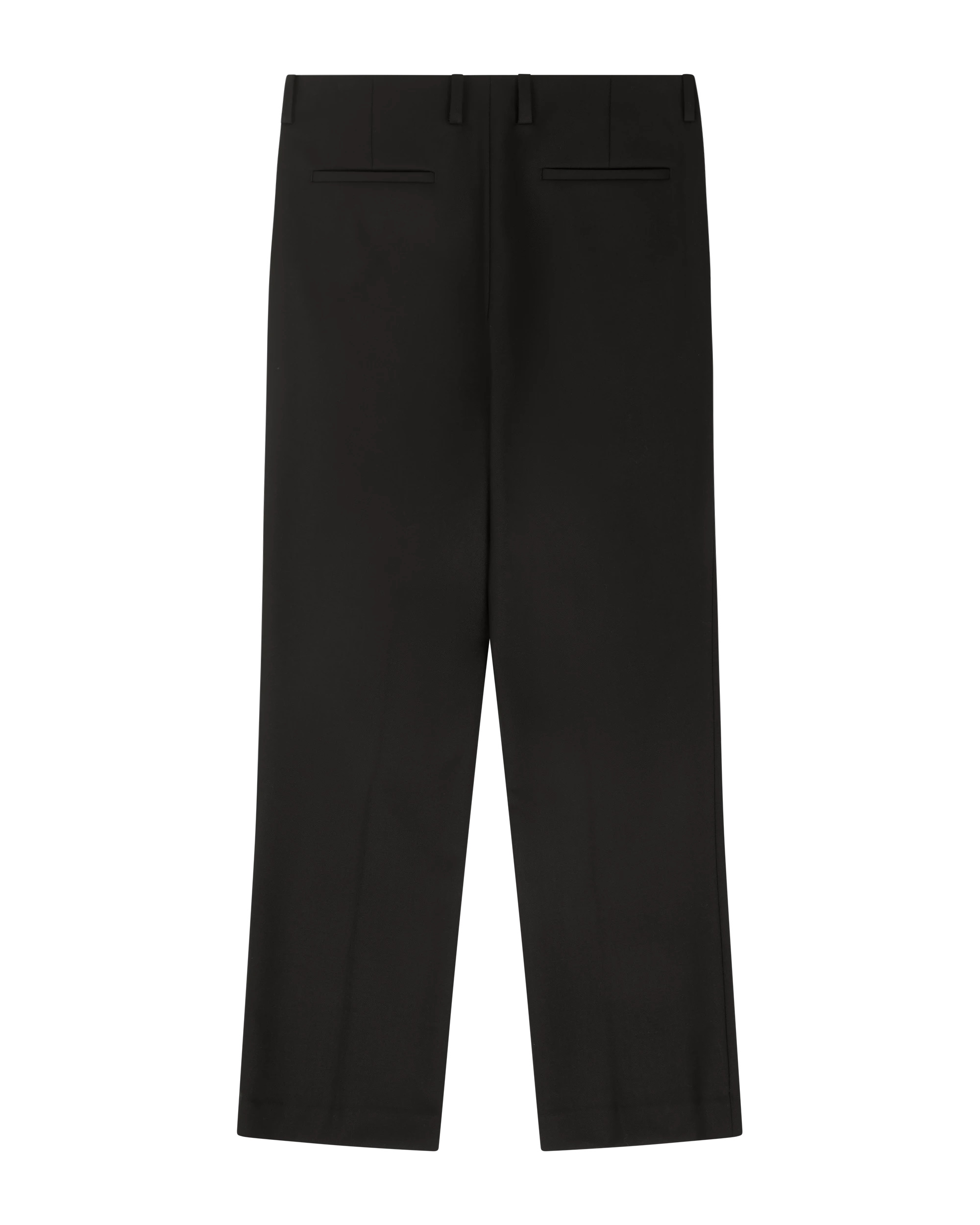 SLIM TROUSER BLACK WOOL - 2