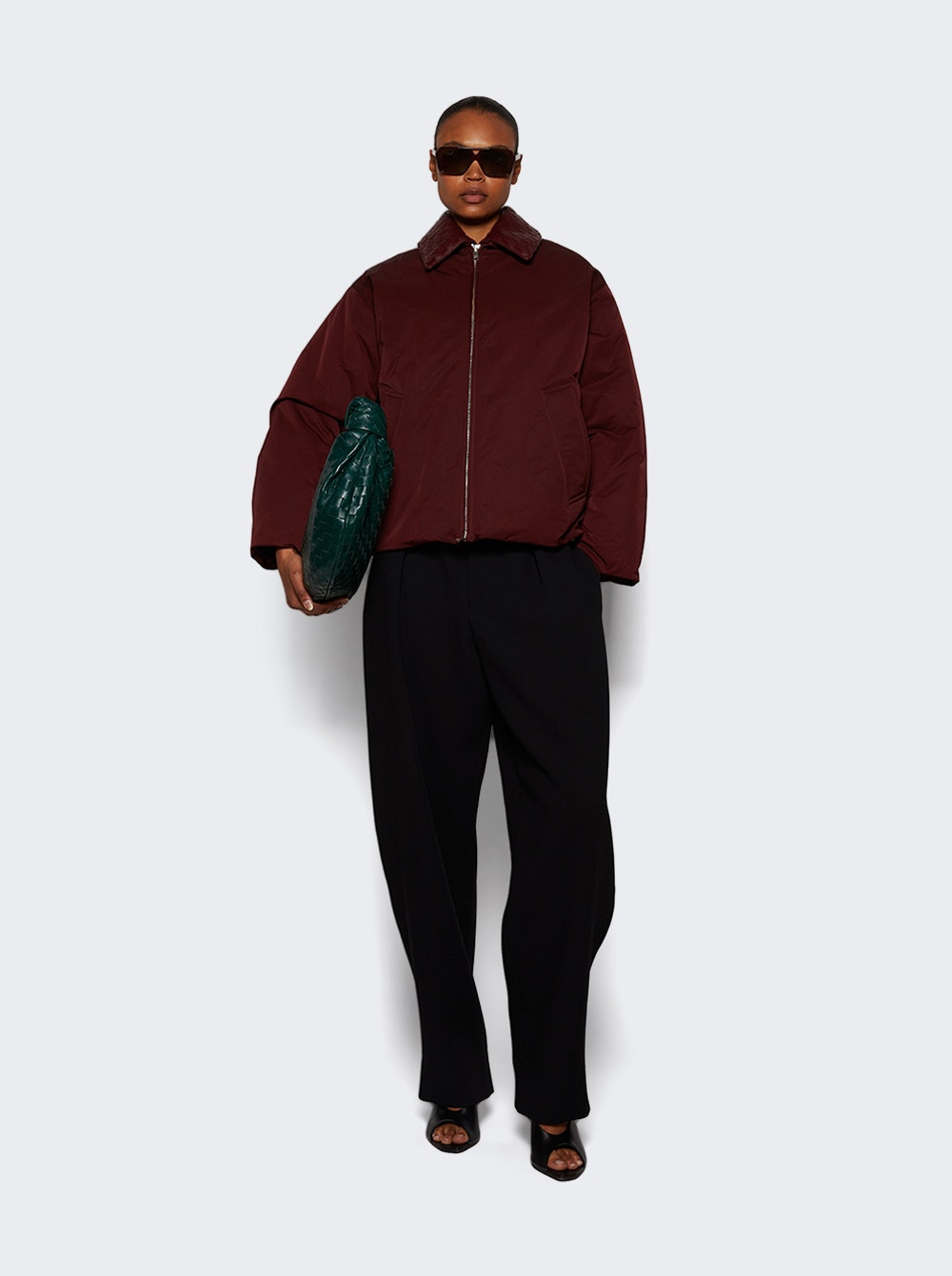 Tech Nylon Puffer Jacket Barolo - 5