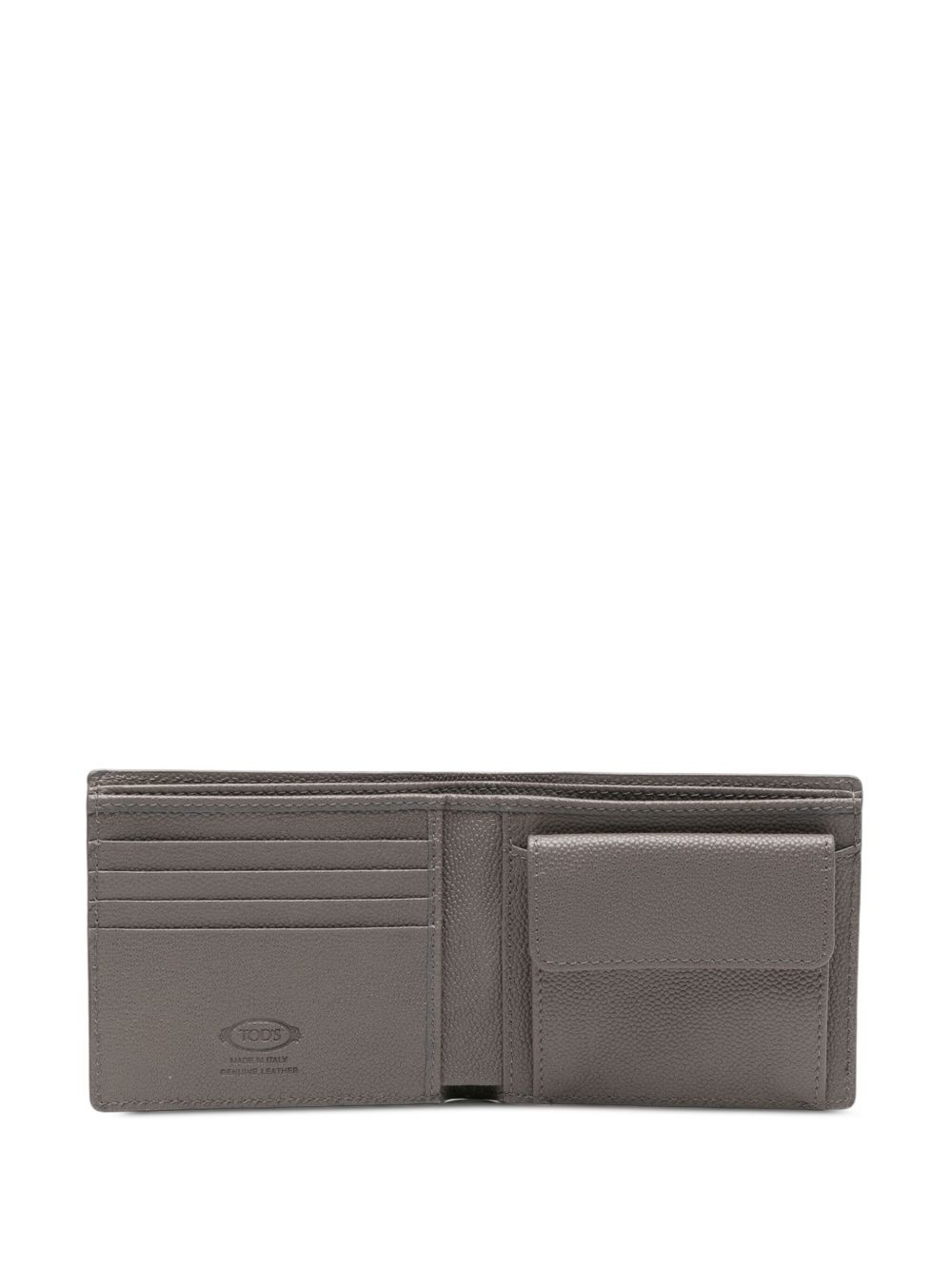 logo-plaque leather wallet - 3