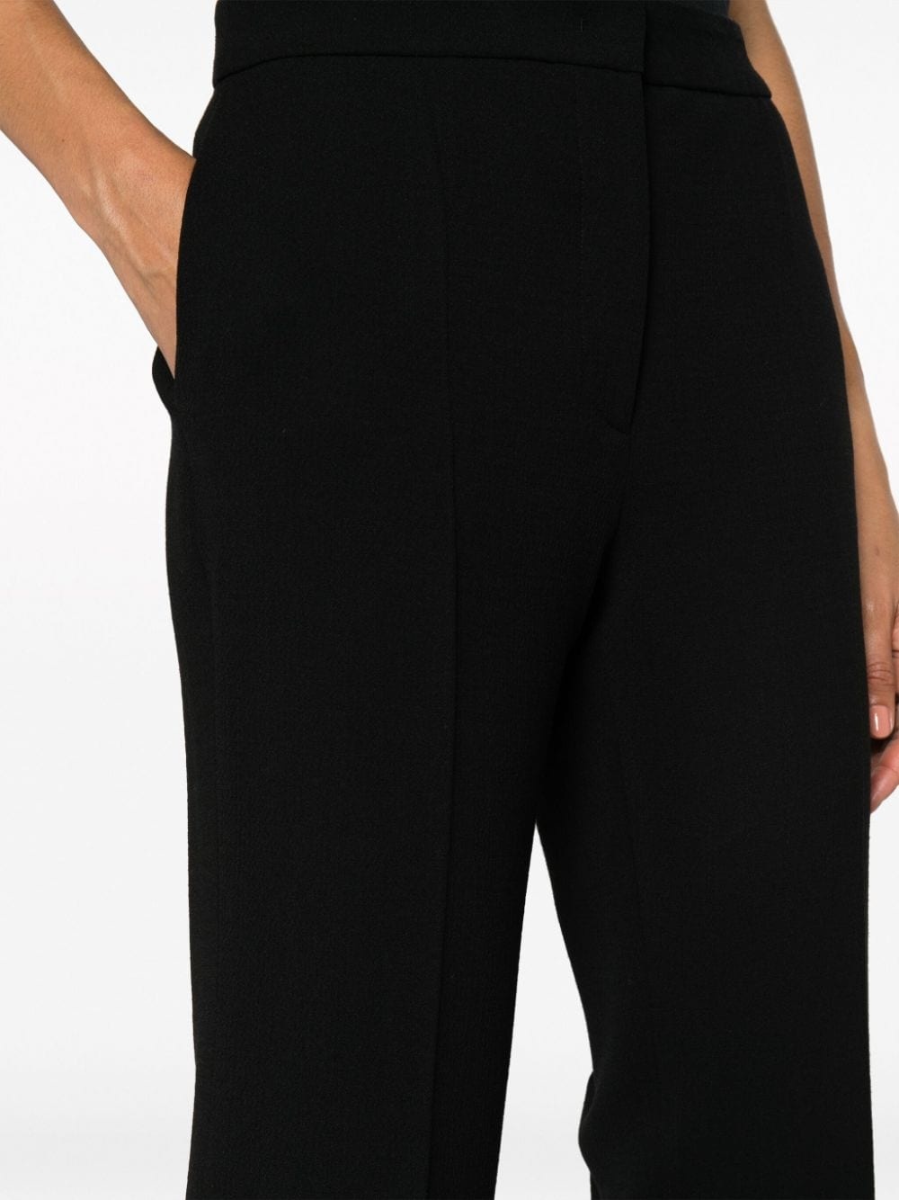 high-waisted flared trousers - 5