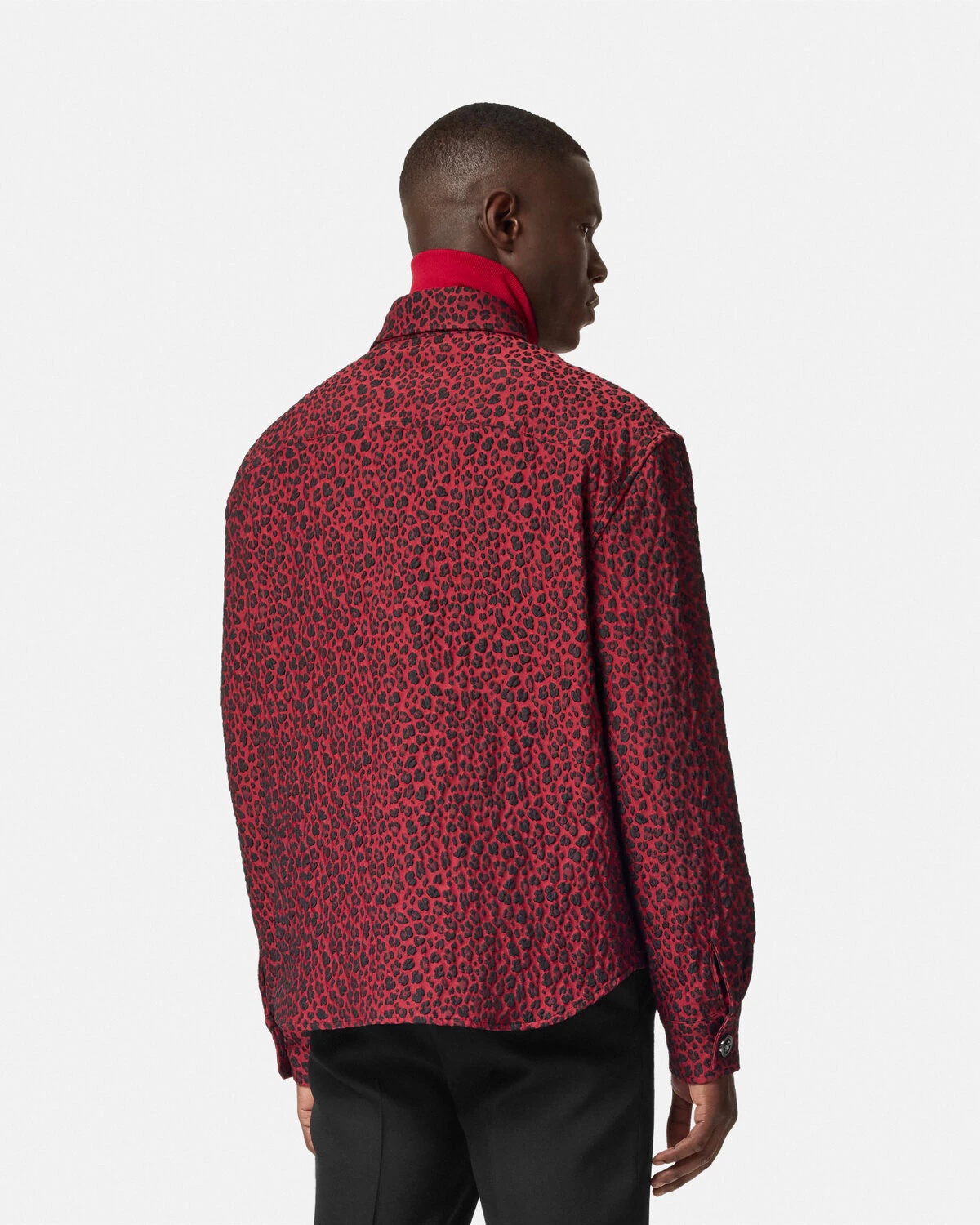 Leopard Jacquard Overshirt - 5