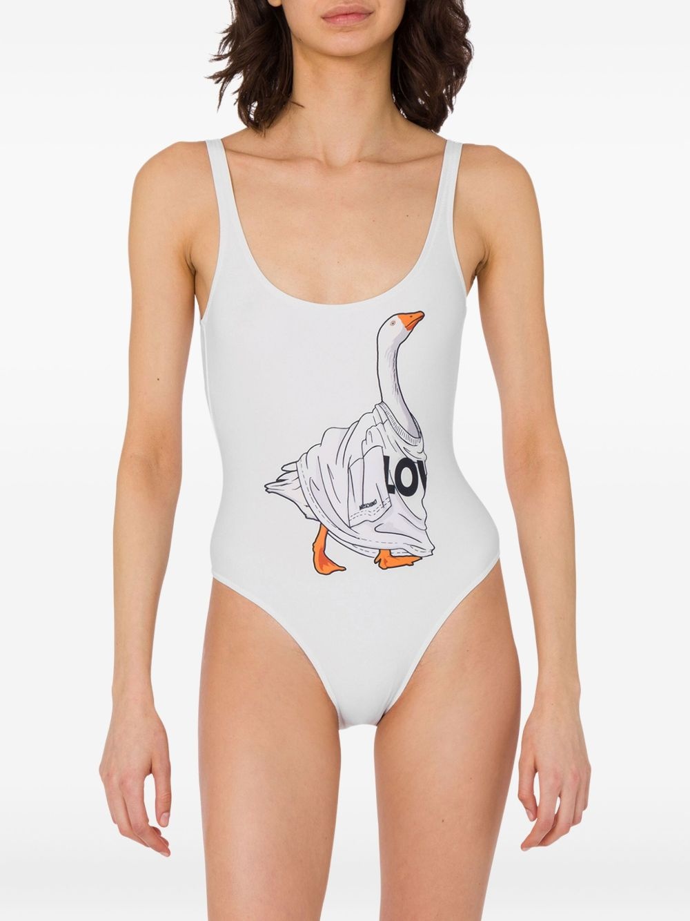 Goose graphic-print swimsuit - 2