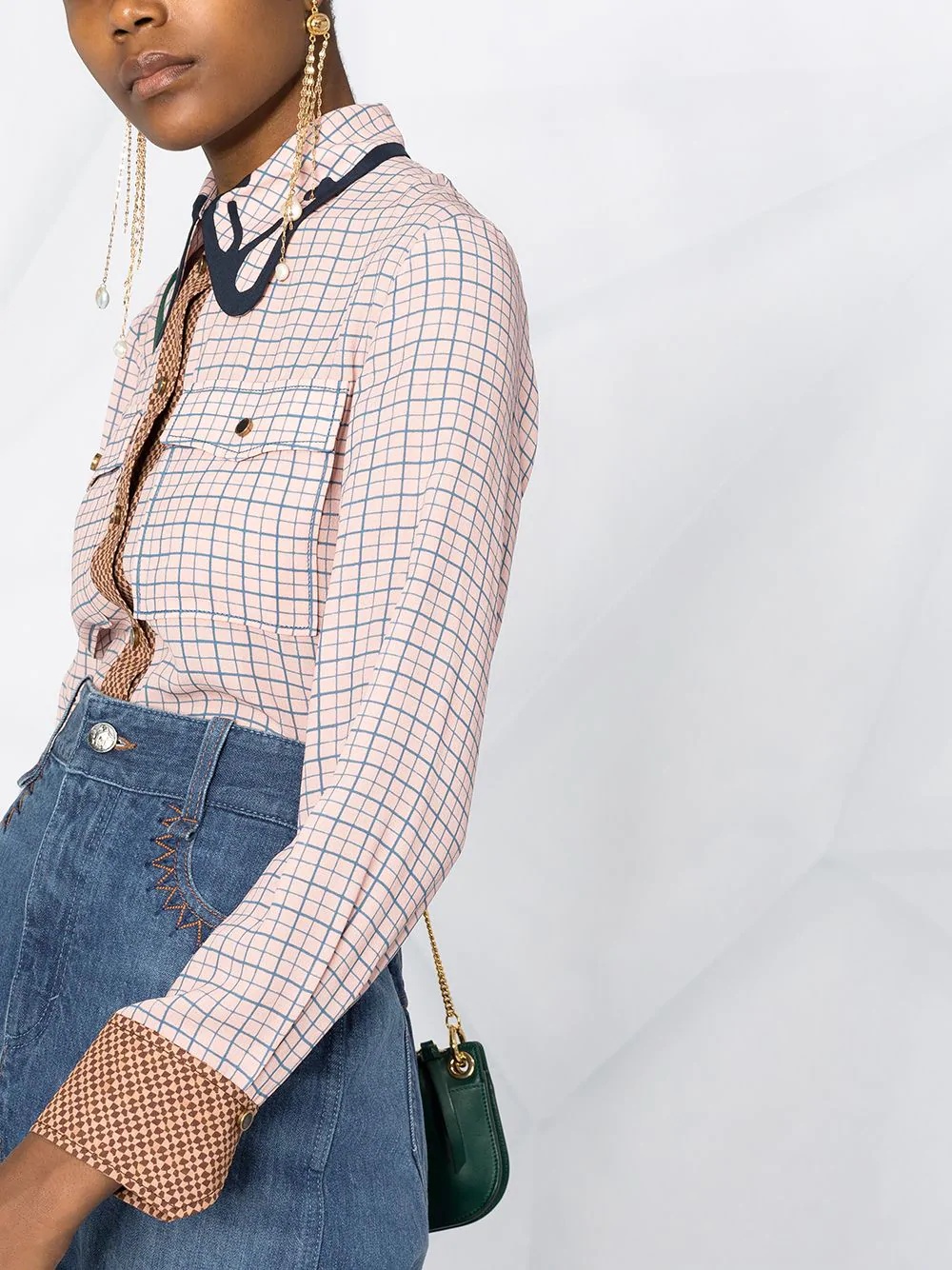 Western-inspired check-pattern shirt - 3