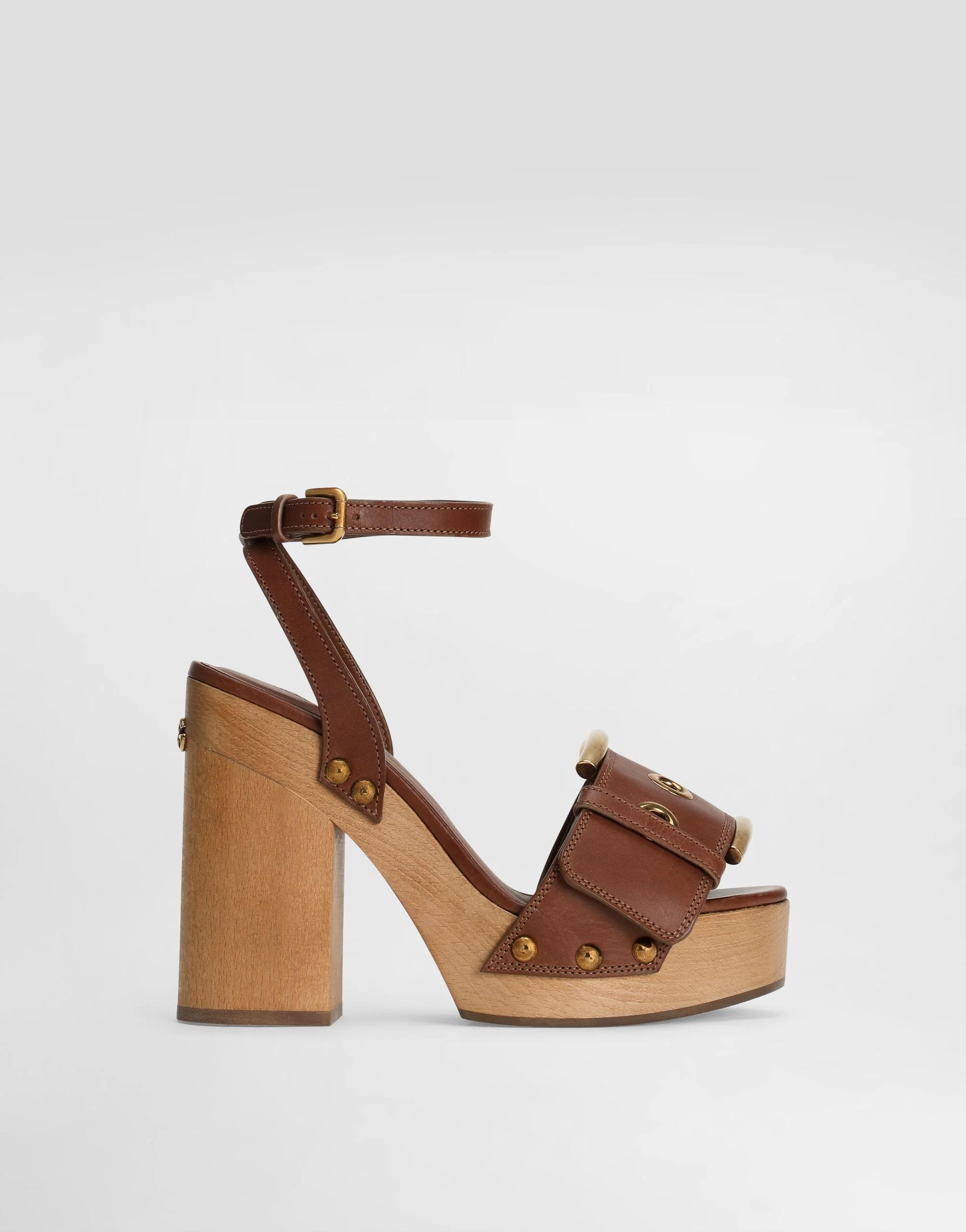 Cowhide wedge sandals - 1