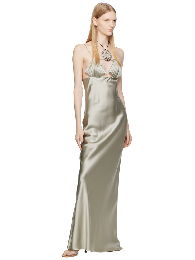BEVZA Gray Mermaid Maxi Dress outlook
