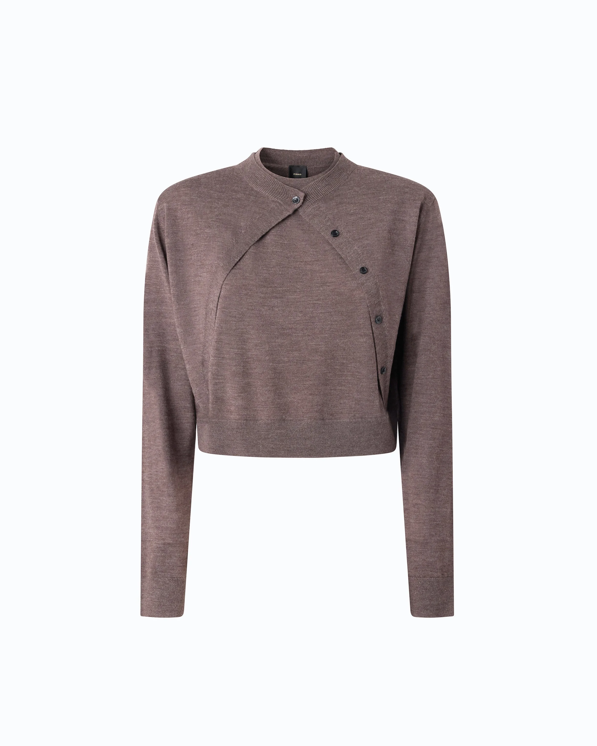 SLEEVELESS SWEATER WITH INTEGRATED CARDIGAN - 1