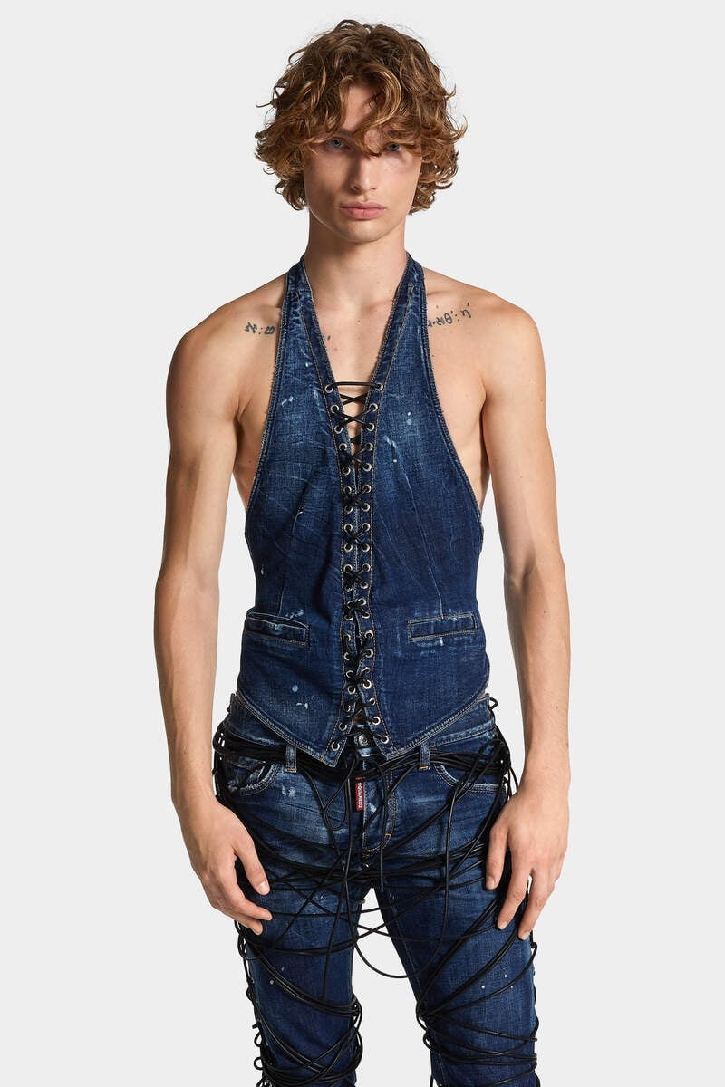 BOUND BUNNY WASH WAISTCOAT - 3