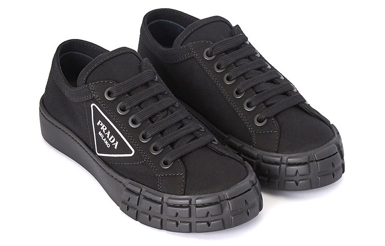 (WMNS) PRADA Cassetta Wheel Sneakers 'Black' 1E939L_GUD_F0002_F_035 - 2