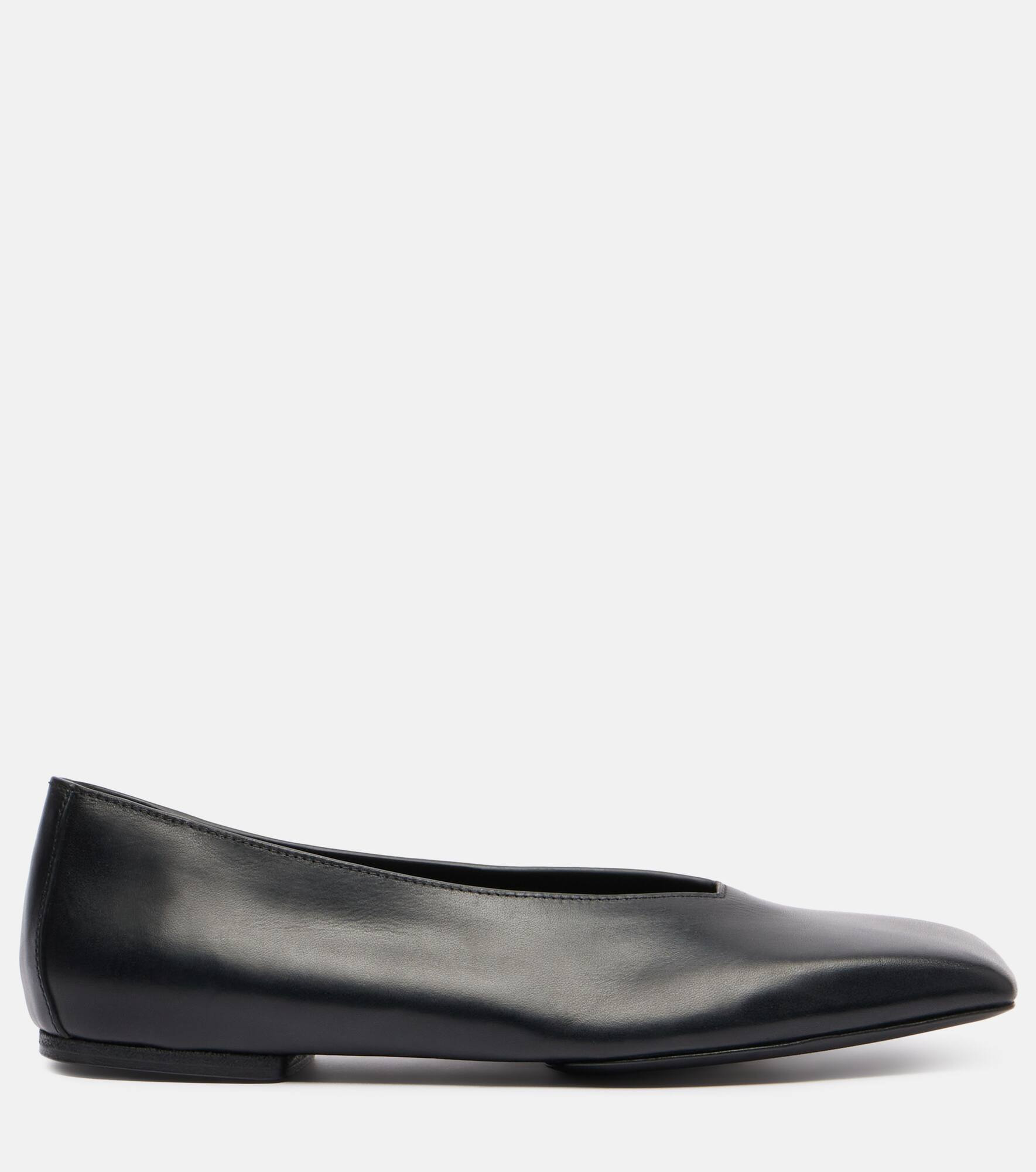 Leather ballet flats - 4