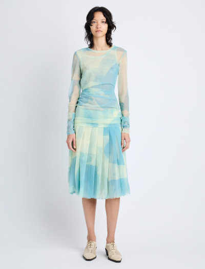 Proenza Schouler Judy Skirt in Printed Nylon Jersey outlook