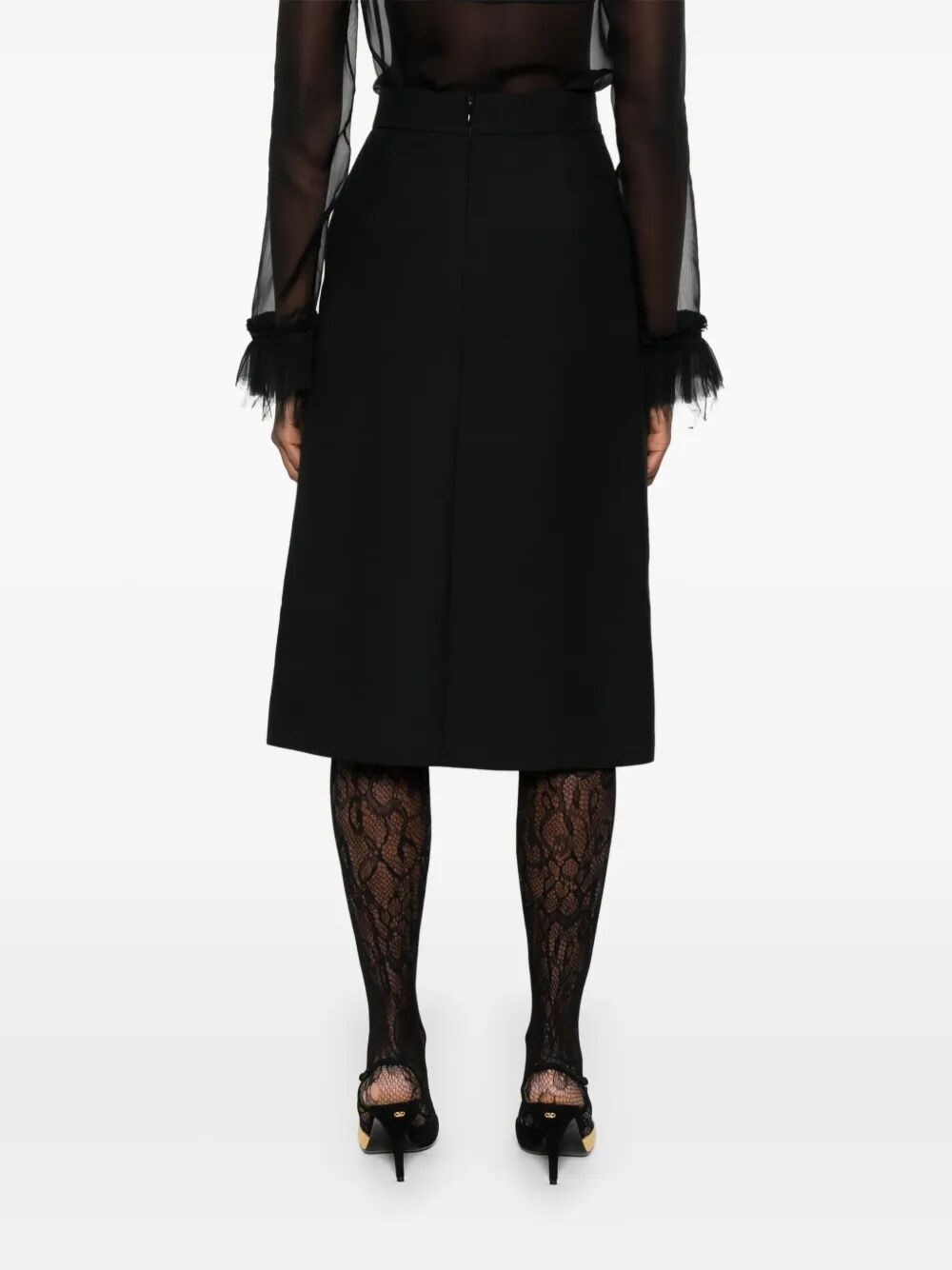 Skirt With Leather Details - 5