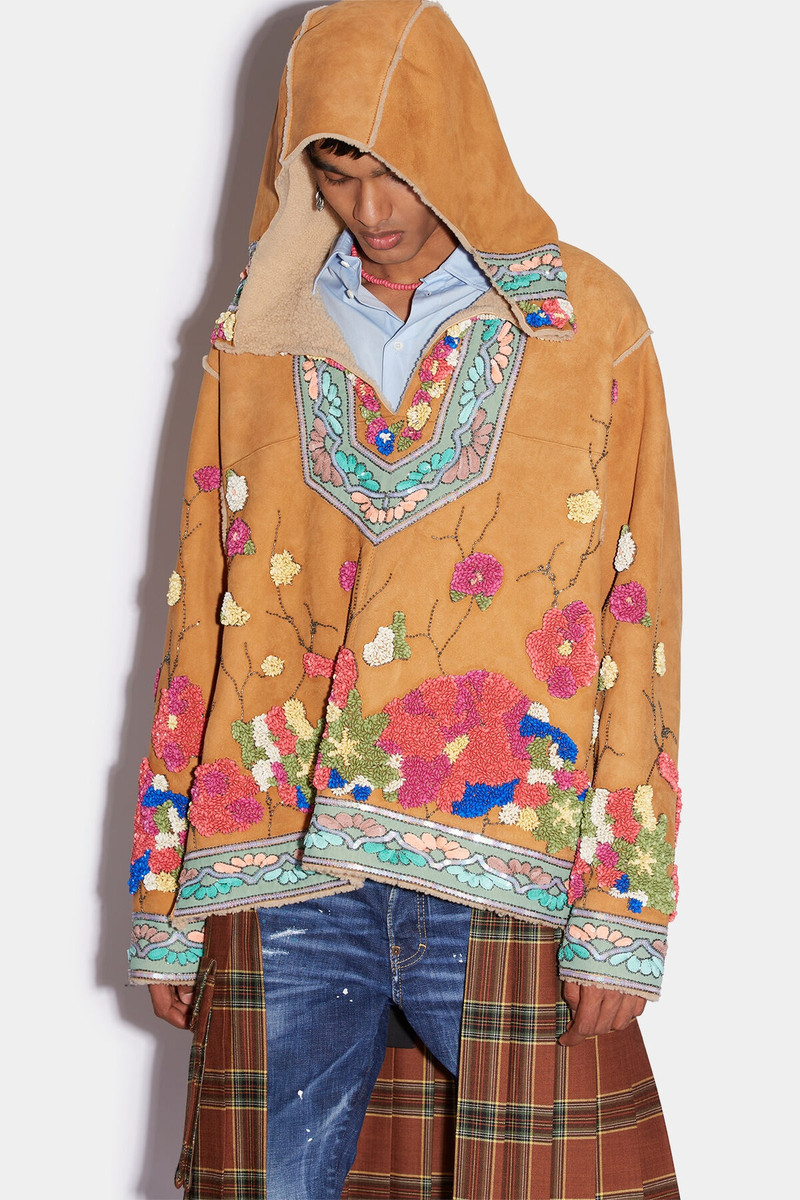 FLOWER EMBROIDERED ANORAK 1