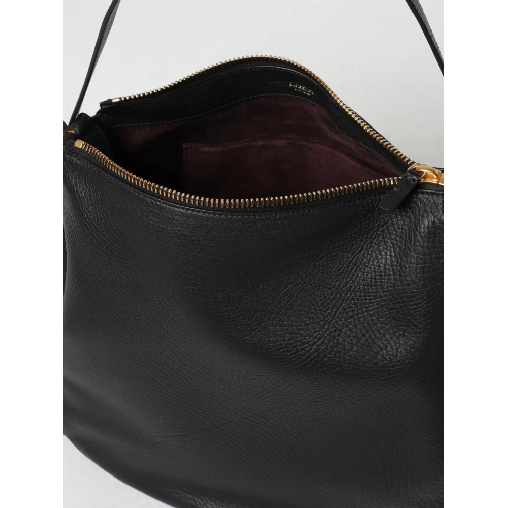 ELEGANT BLACK SHOULDER BAG - 4