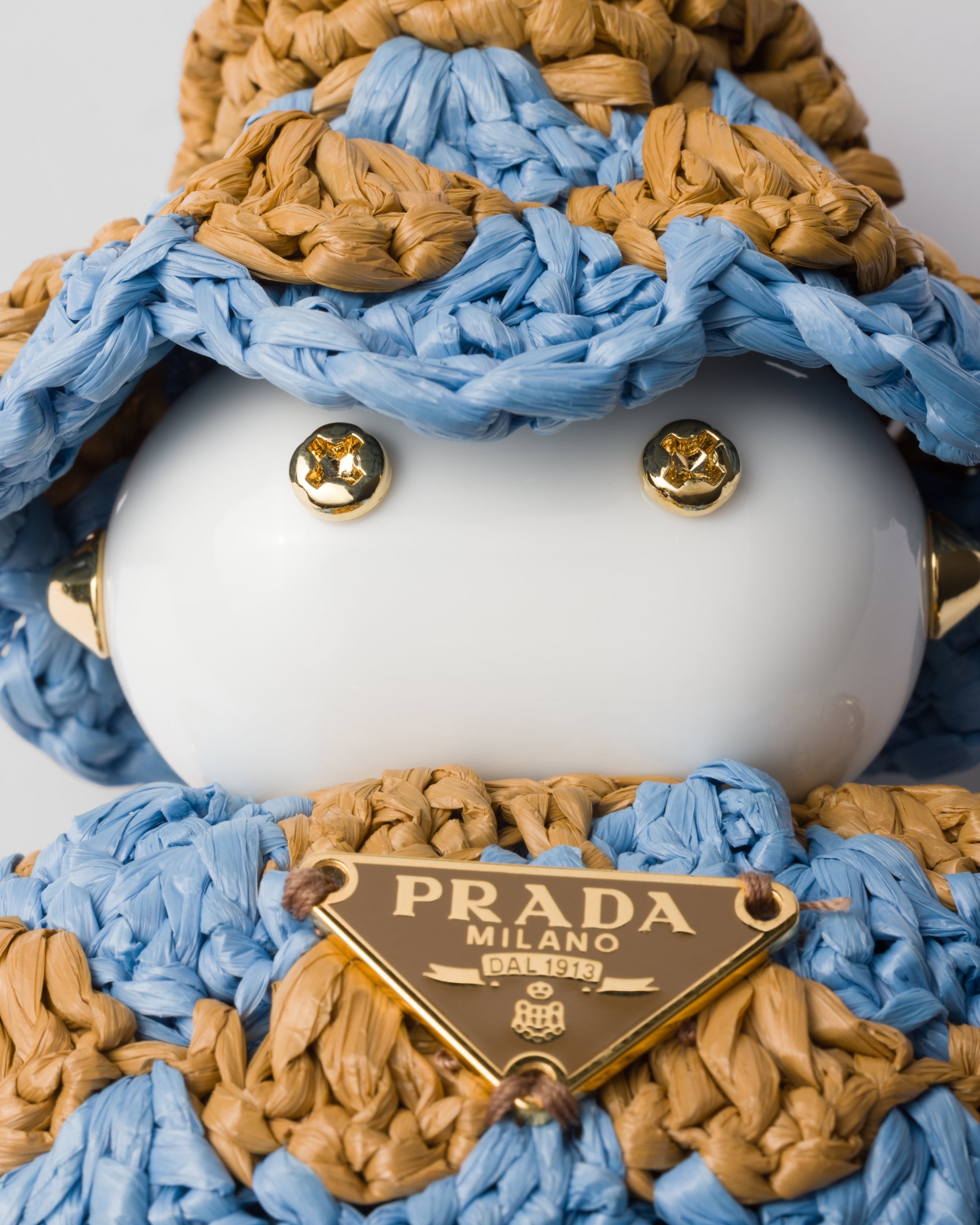 Soft Robot crochet bag pendant - 2
