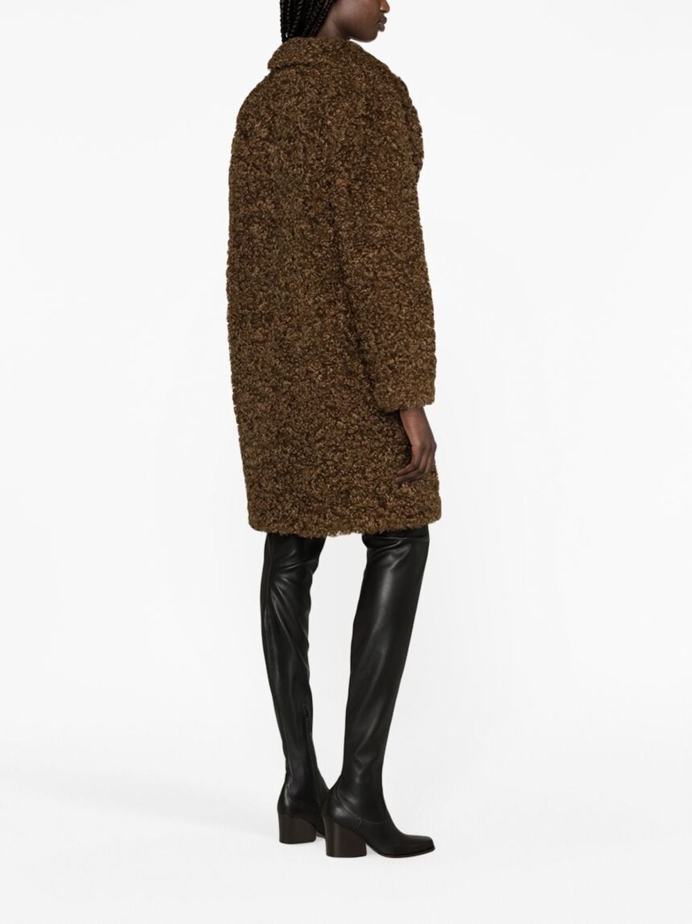 Camille Cocoon faux-shearling coat - 3
