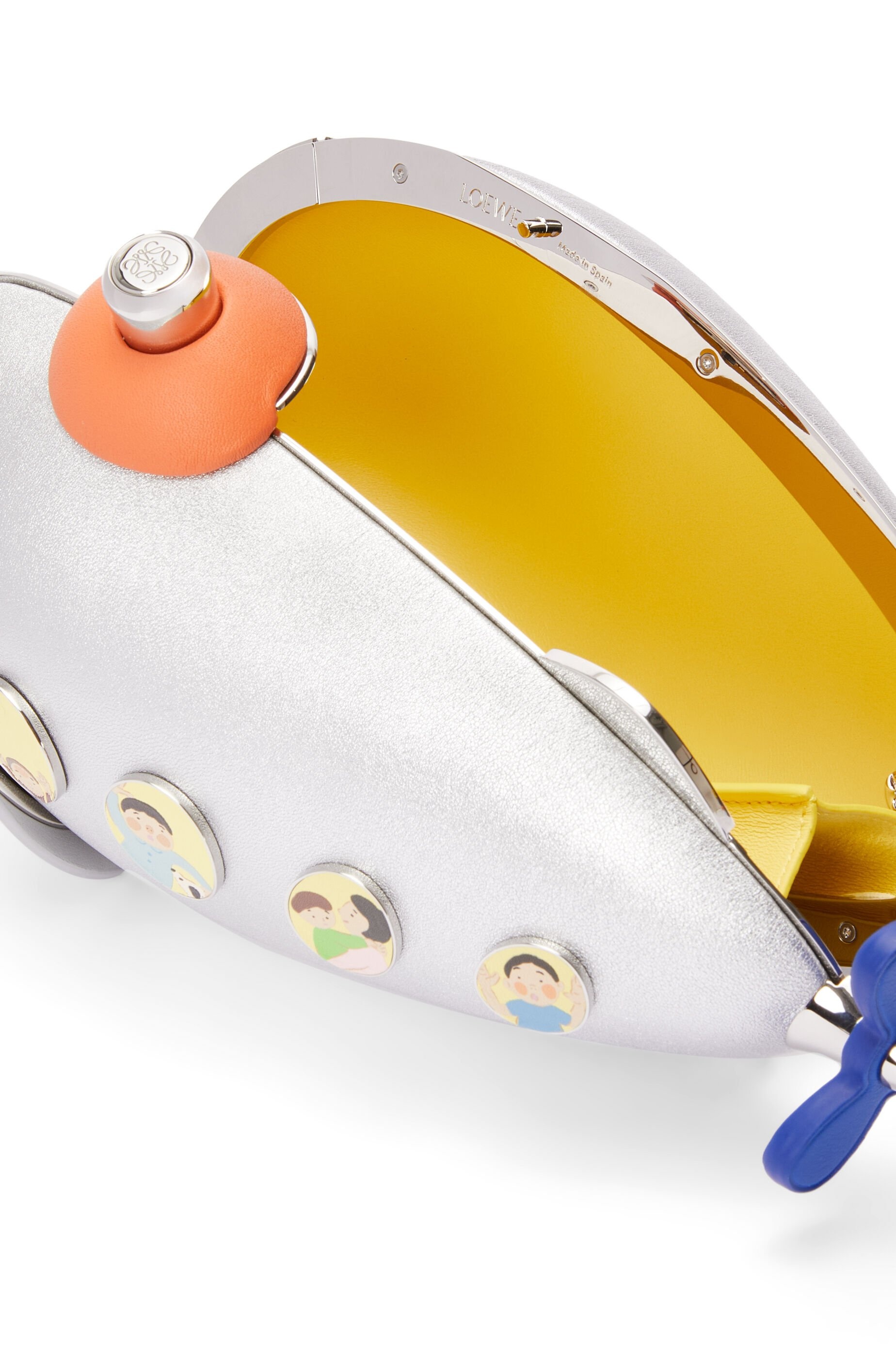 Submarine bag in metal and nappa - 7