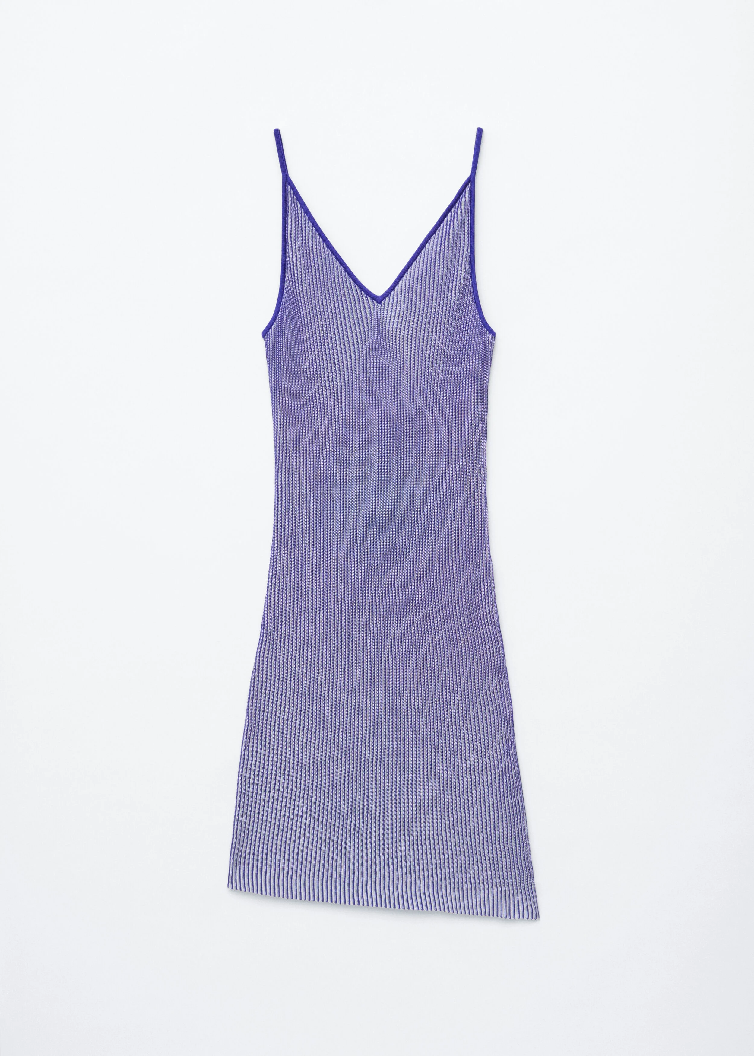 Rib-Knit Mini Dress - 1