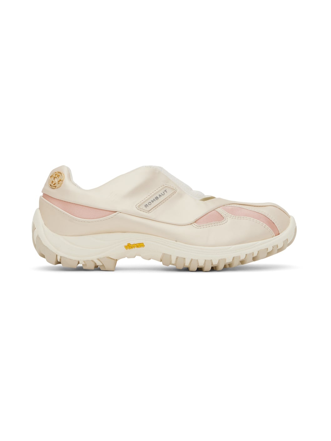 Beige & Pink Neo Sneakers - 1