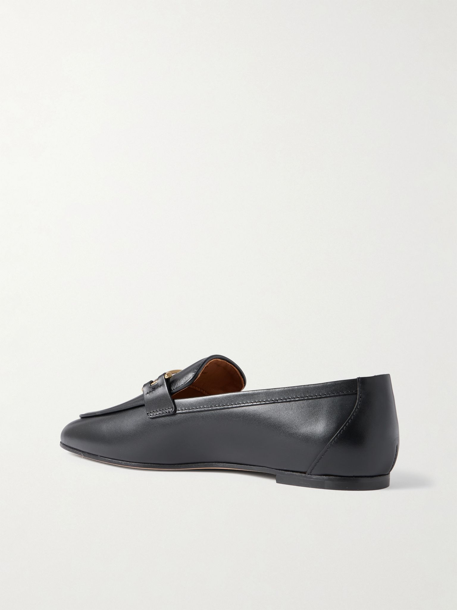 Embellished leather loafers Black - 3