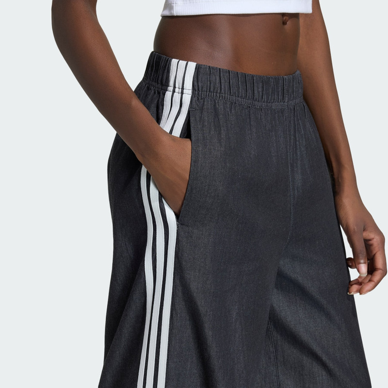 ADIDAS ORIGINALS SUMMER GLOW DENIM WIDE LEG PANTS 6