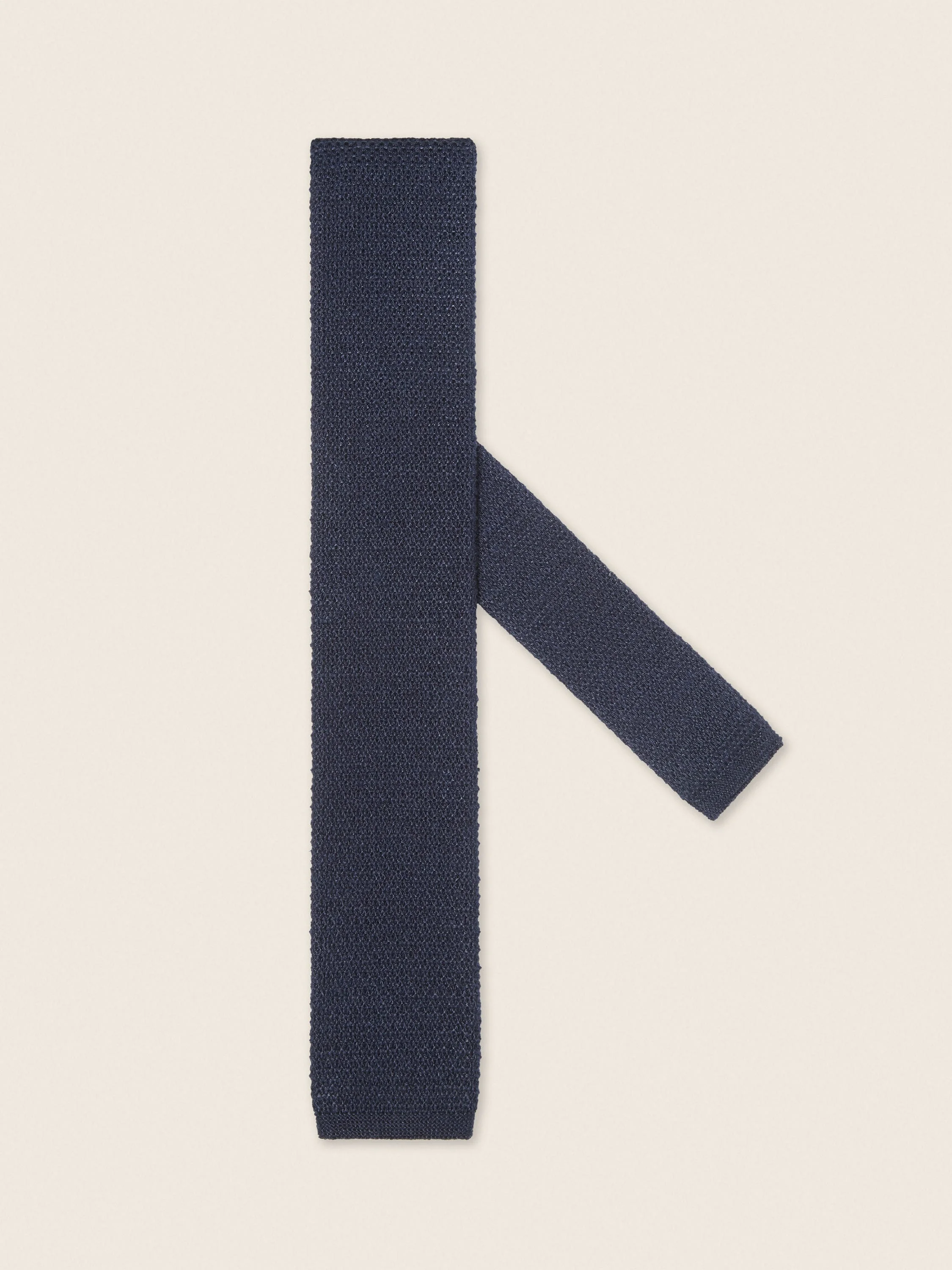 NAVY BLUE OASI LINO TIE - 1