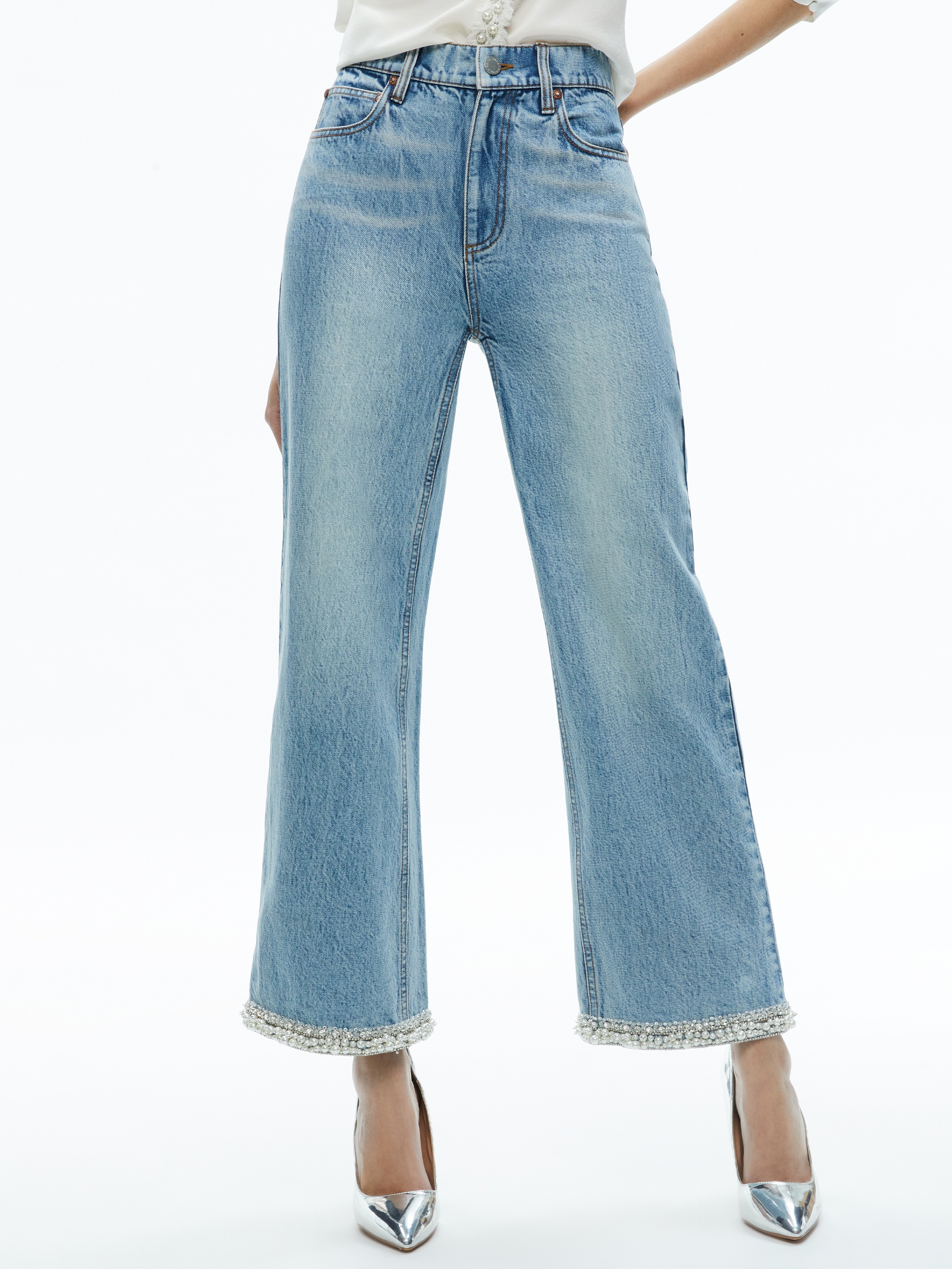 ORA HIGH RISE EMBELLISHED JEAN - 2