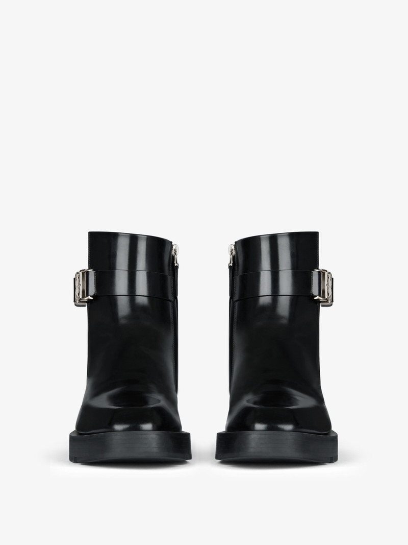 SQUARED BOOTS IN LEATHER WITH 4G BUCKLE 2